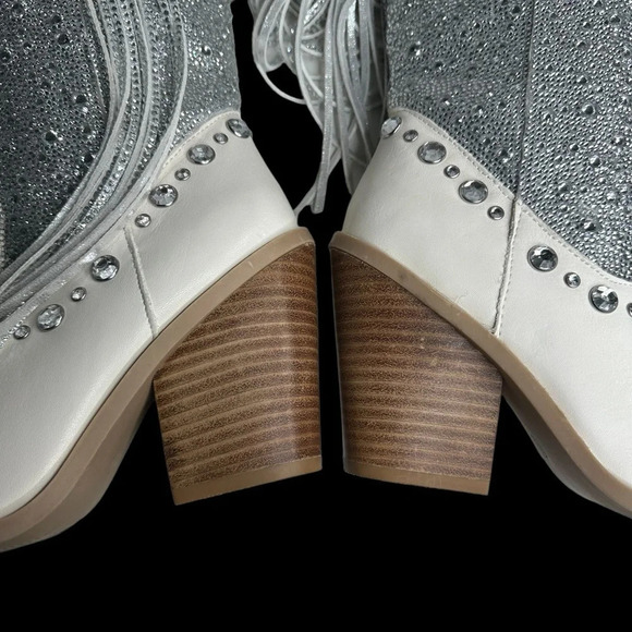 Steve Madden Women's Lexy Rhinestone Western Boot. Sz: 6 - Picture 14 of 16